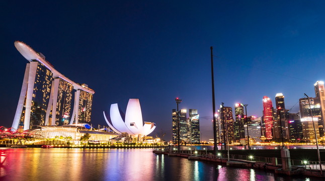 シンガポールの夜景