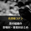 名探偵コナン黒の組織の重要回・登場回まとめ(アニメ・漫画・映画)