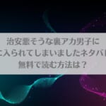治安悪そうな裏アカ男子に気に入られてしまいましたネタバレ！無料で読む方法は？アイキャッチ画像
