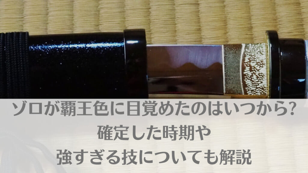 「ゾロが覇王色に目覚めたのはいつから?確定した時期や強すぎる技についても解説」のアイキャッチ画像