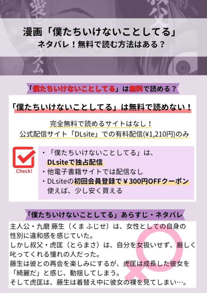 漫画「僕たちいけないことしてる」ネタバレ!無料で読む方法はある?まとめ画像