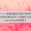 崩壊モラリティ〜変態的露出衣装の異世界転生だけど執事への恋を貫きます〜は無料で読める？raw,hitomiは危険？アイキャッチ画像